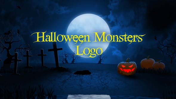 Halloween Monsters Logo - 34167587 Videohive Download