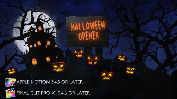 Halloween Opener Apple Motion - 28385252 Videohive Download