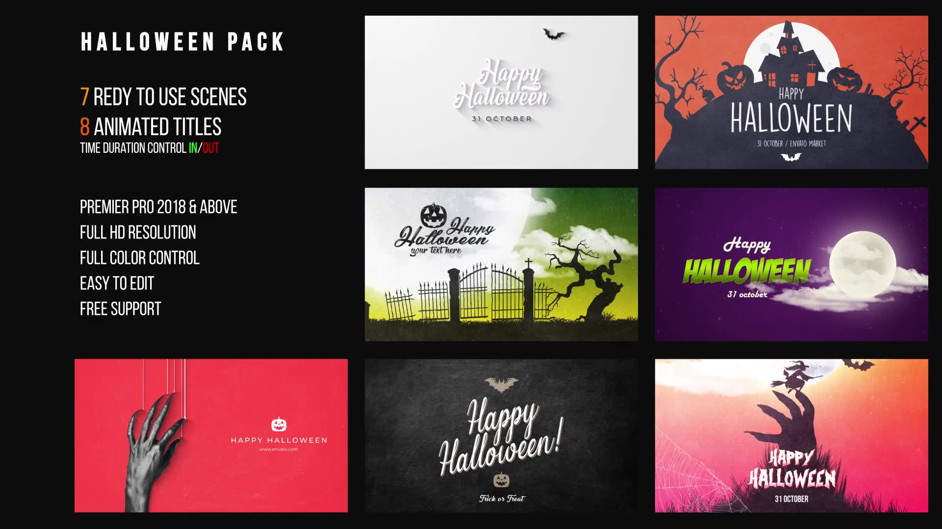 Halloween Pack Videohive 22765239 Premiere Pro Image 2