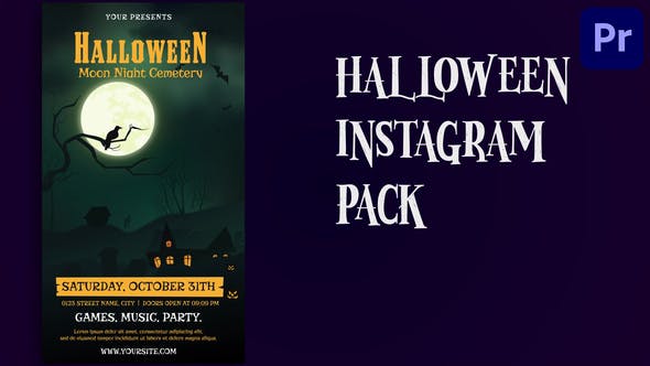 Halloween Party Instagram Story | Mogrt 173 - Download 34212866 Videohive