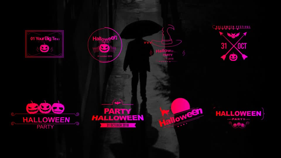 Halloween Party Titles Videohive 22742251 After Effects Image 1
