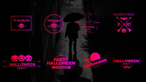 Halloween Party Titles - Download Videohive 22742251