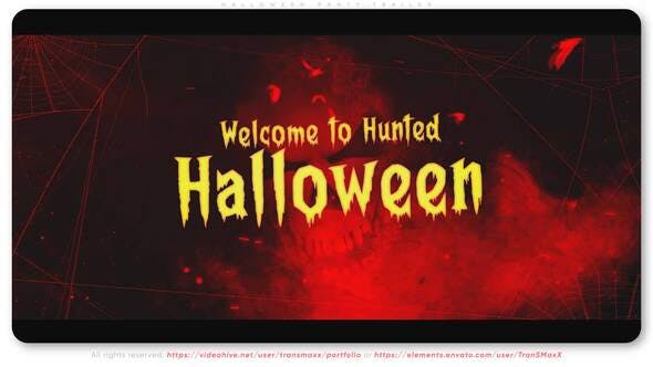 Halloween Party Trailer - 34104702 Download Videohive