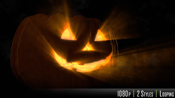 Halloween Pumpkin in the Dark - Download Videohive 9186346