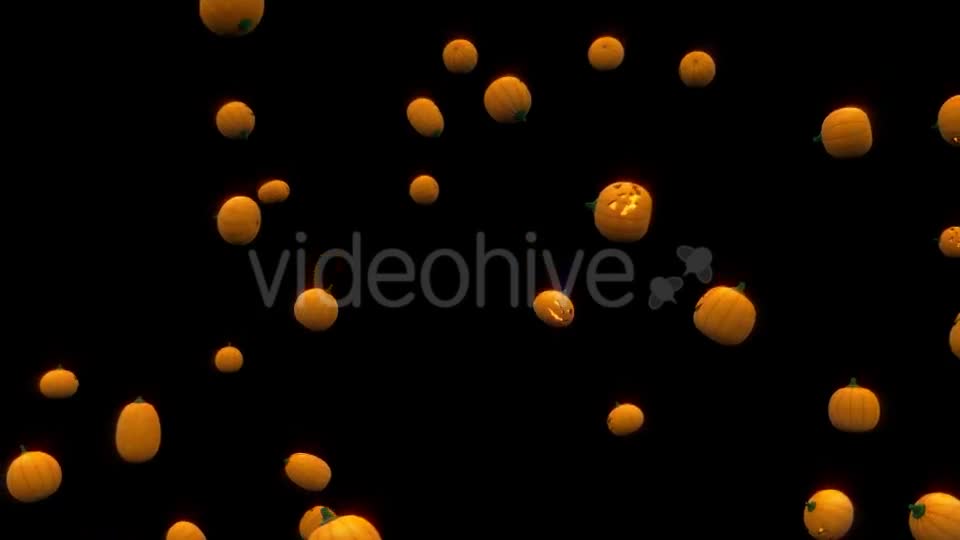 Halloween Pumpkins Rain - Download Videohive 18177545