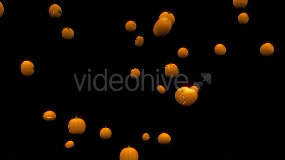 Halloween Pumpkins Rain - Download Videohive 18177545