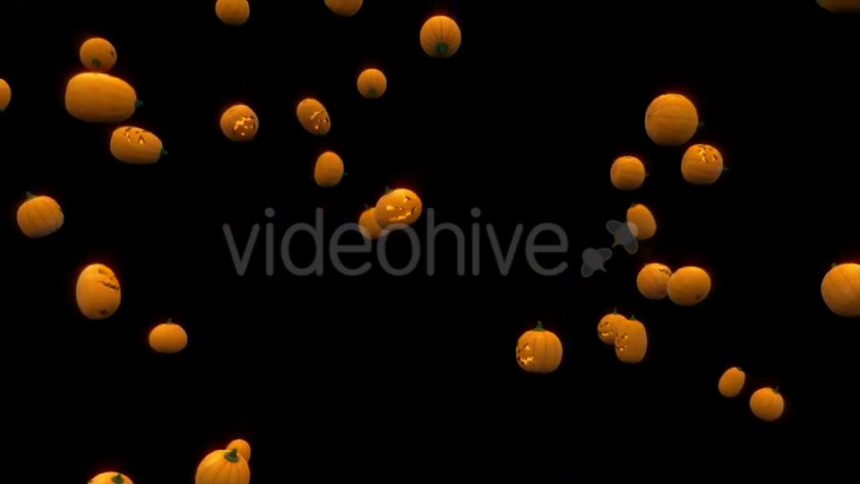 Halloween Pumpkins Rain - Download Videohive 18177545