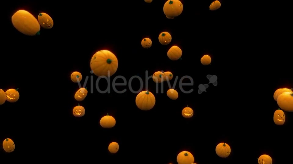 Halloween Pumpkins Rain - Download Videohive 18177545