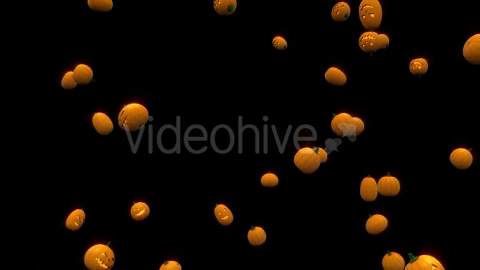 Halloween Pumpkins Rain - Download Videohive 18177545