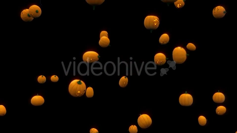 Halloween Pumpkins Rain - Download Videohive 18177545