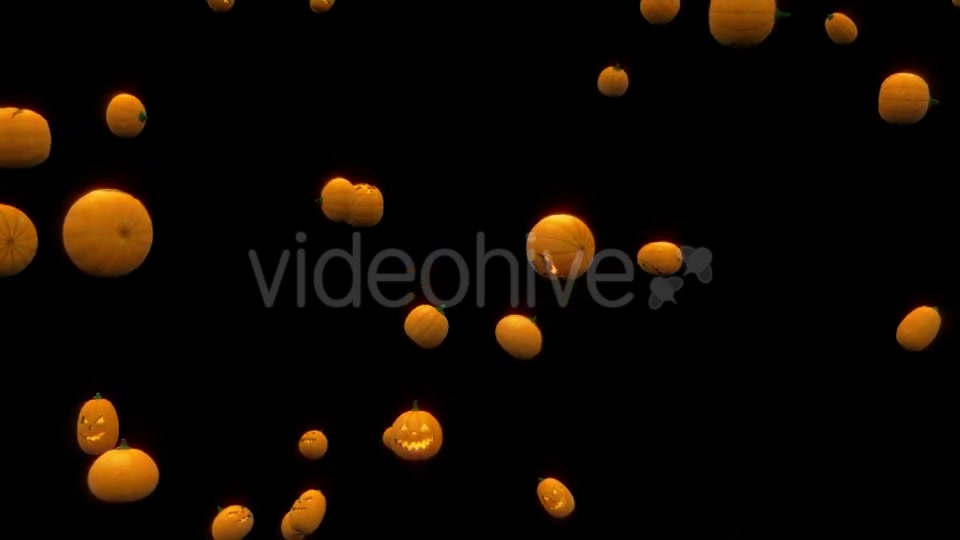 Halloween Pumpkins Rain - Download Videohive 18177545