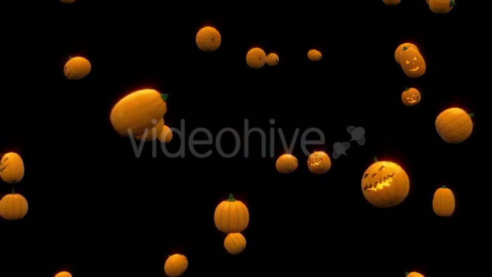 Halloween Pumpkins Rain - Download Videohive 18177545