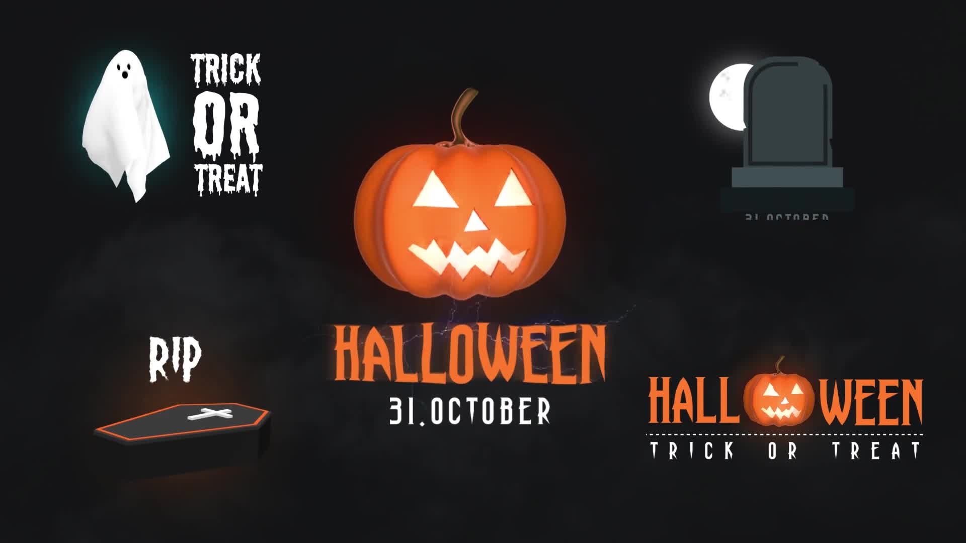 Halloween Spooky Titles Videohive 33590334 Premiere Pro Image 1