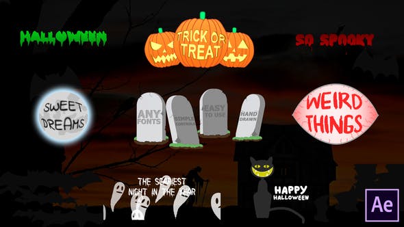 Halloween Titles | After Effects - Videohive 24866325 Download