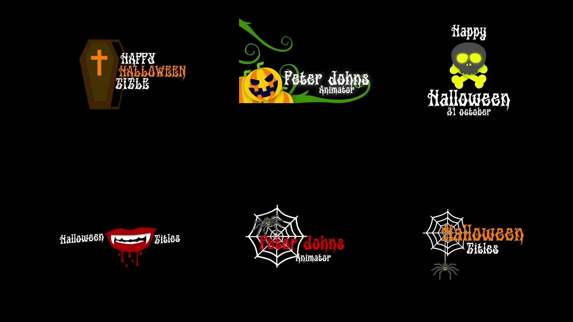 Halloween Titles Videohive 29108527 After Effects Image 8