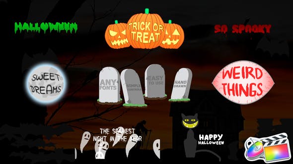 Halloween Titles | FCPX - 24881136 Download Videohive