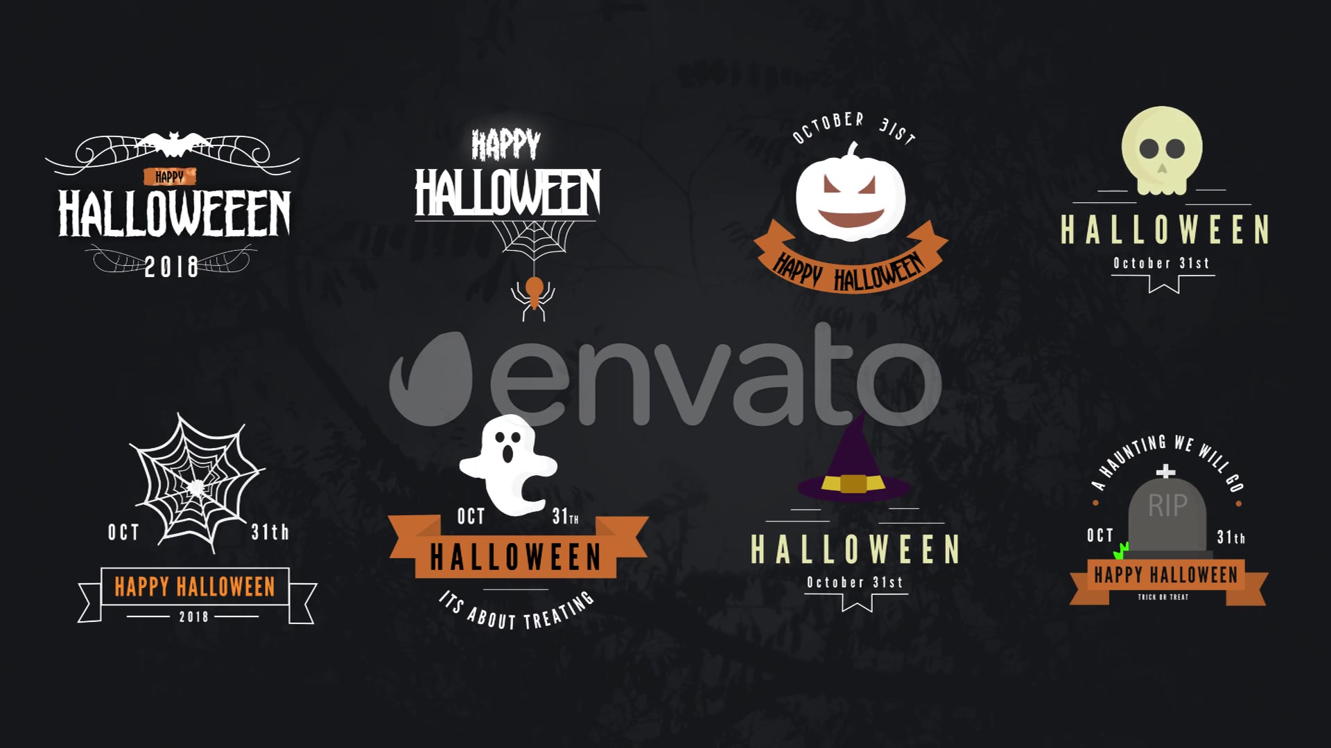 Halloween Titles Pack Videohive 28847017 After Effects Image 12