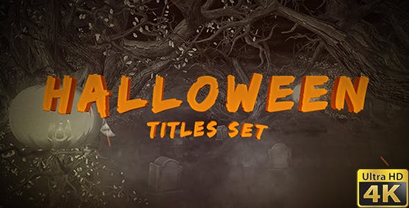 Halloween Titles Set - Download 20821624 Videohive