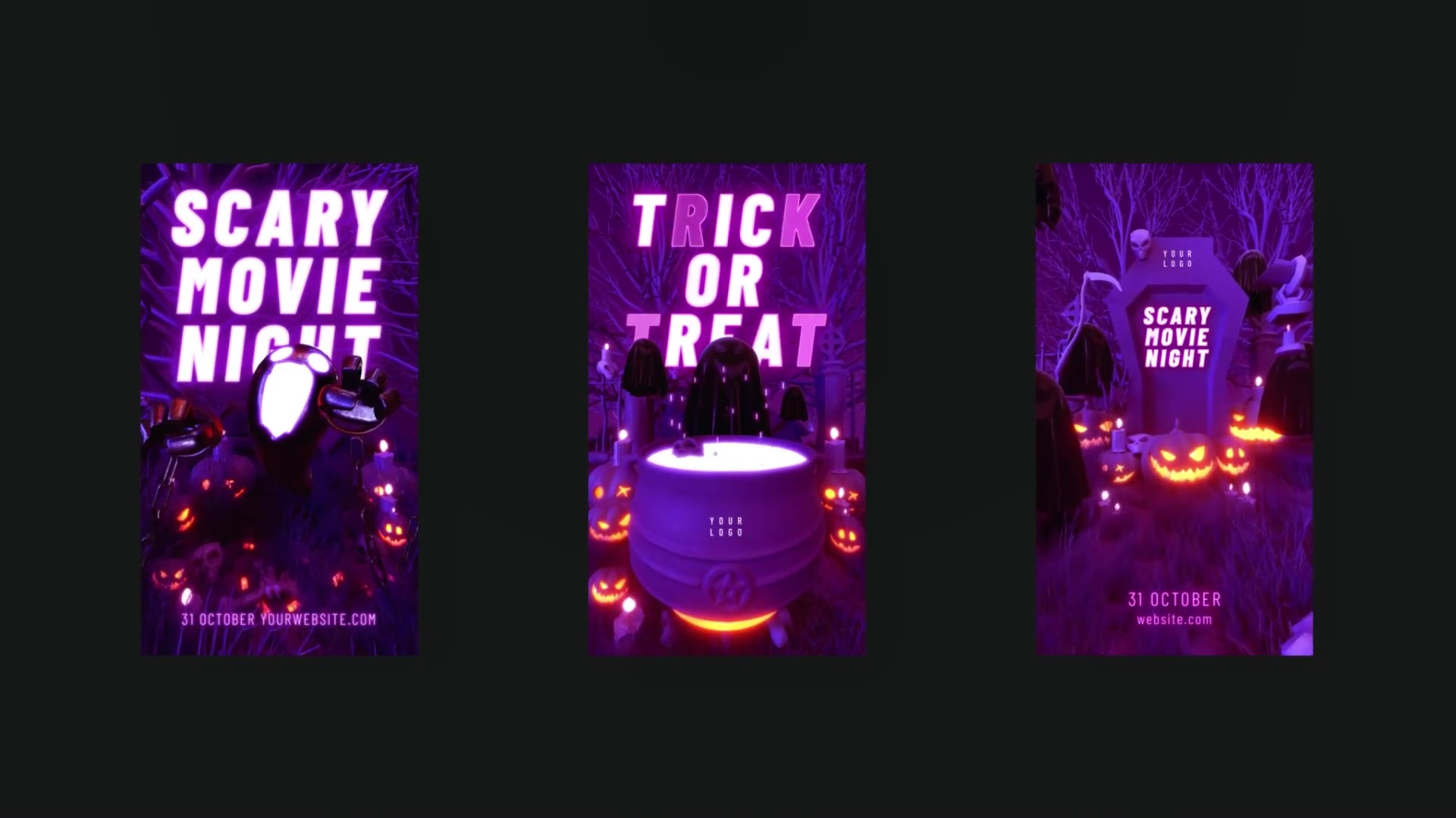 Halloween Trick or Treat Intro Videohive 34349856 After Effects Image 3