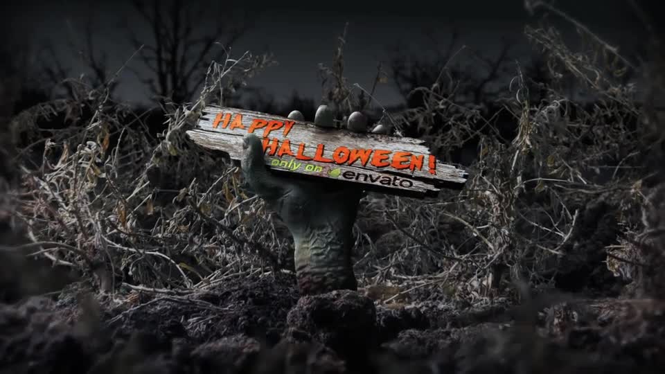 Halloween Zombie Hand Logo Opener Videohive 13282501 After Effects Image 1