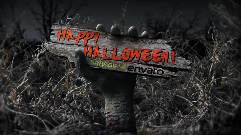 Halloween Zombie Hand Logo Opener Videohive 13282501 After Effects Image 2
