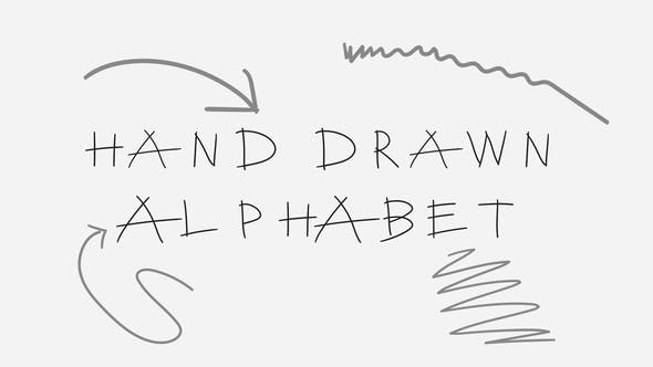 Hand Drawn Alphabet - Videohive Download 21571625