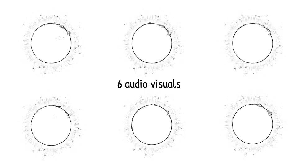 Hand Drawn Audio Spectrum Music Visualizer - Download Videohive 15288957