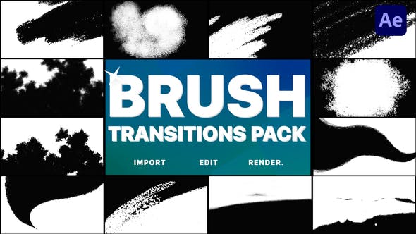 Hand Drawn Brush Transitions | After Effects - Videohive 37355296 Download