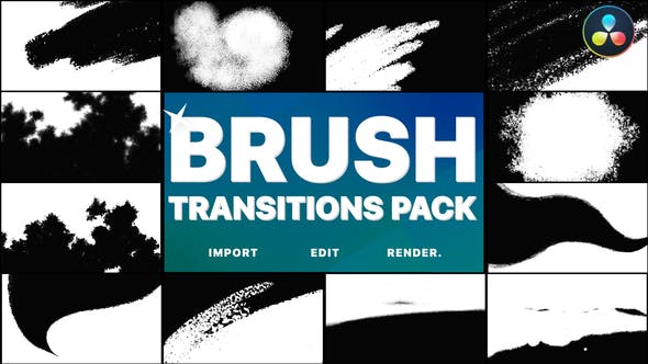 Hand Drawn Brush Transitions | DaVinci Resolve - Download 37441524 Videohive