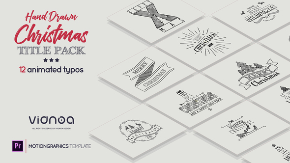 Hand Drawn Christmas Titles Premiere Pro - Download Videohive 22836367