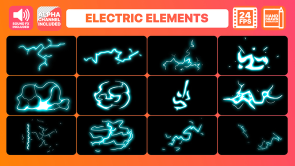 Hand Drawn Electric Elements + Titles - Download Videohive 22558411