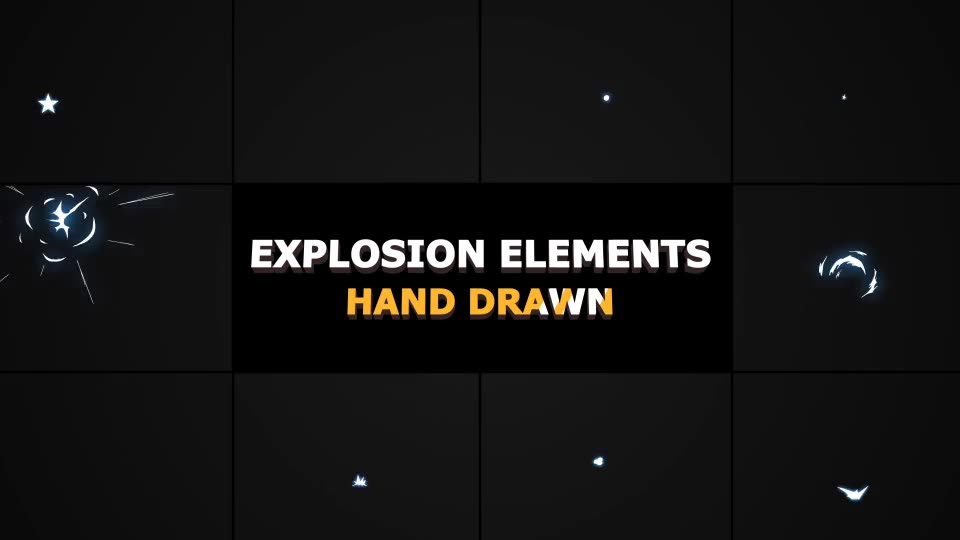 Hand Drawn Explosion Elements And Transitions | Premiere Pro MOGRT Videohive 22720747 Premiere Pro Image 2