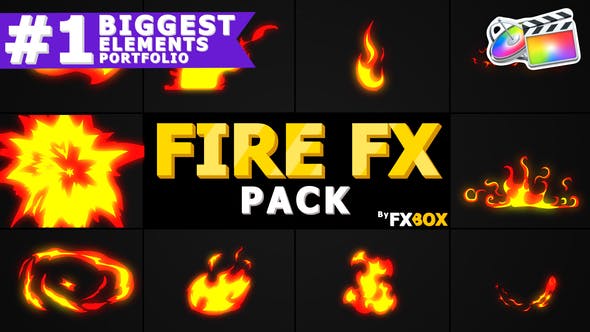 Hand Drawn FIRE Elements | FCPX - 23510952 Videohive Download