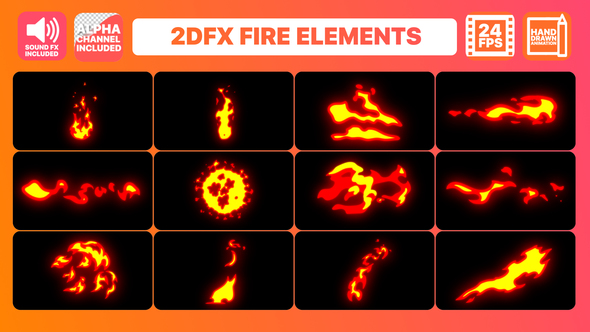 Hand Drawn Fire Elements Pack - Download Videohive 22085374