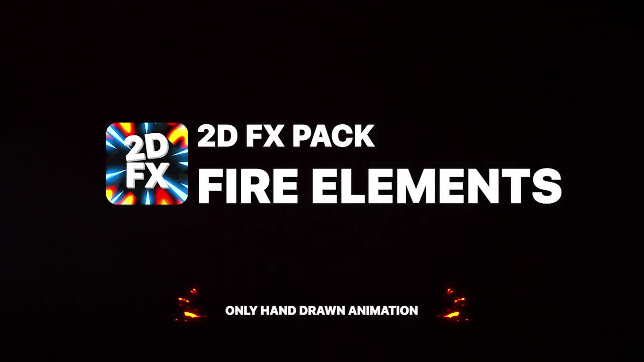 Hand Drawn Fire Elements Pack | Final Cut Pro Videohive 24210259 Apple Motion Image 1