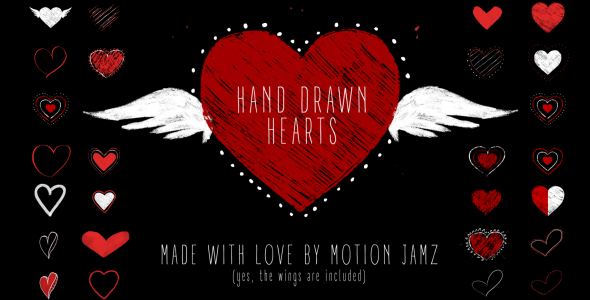 Hand Drawn Hearts - Download Videohive 19250562