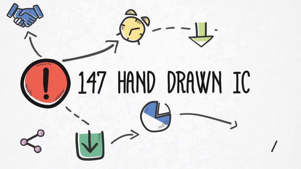 Hand drawn Icons Pack Videohive 24679670 After Effects Image 1