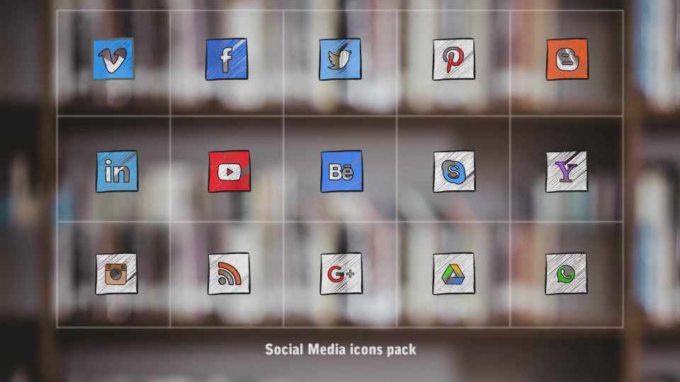 Hand Drawn Icons Pack v01 Videohive 17664322 After Effects Image 11