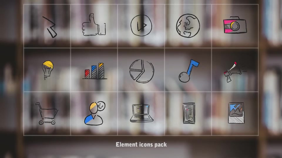 Hand Drawn Icons Pack v01 Videohive 17664322 After Effects Image 4