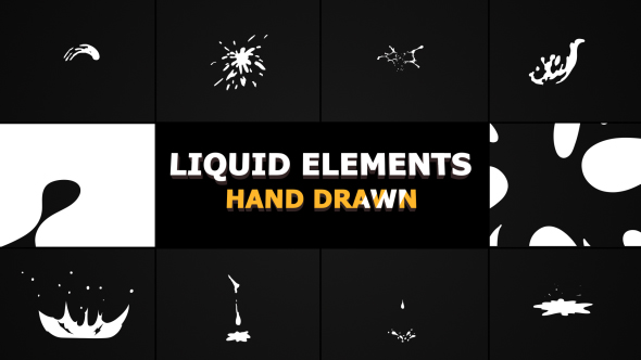 Hand Drawn Liquid Elements And Transitions - Download Videohive 21136706