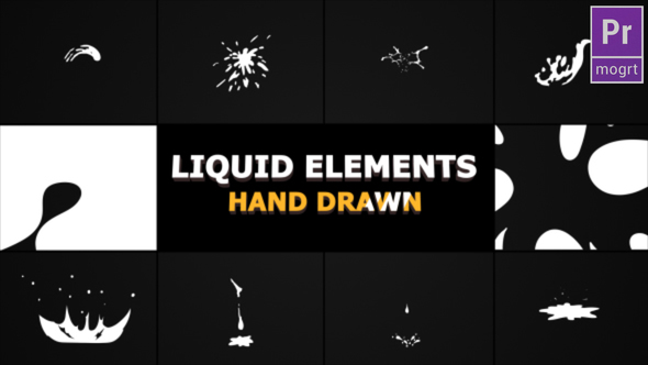 Hand Drawn Liquid Elements And Transitions - Download Videohive 22728170