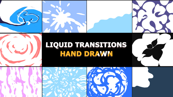 Hand Drawn Liquid Transitions - Download Videohive 21136830