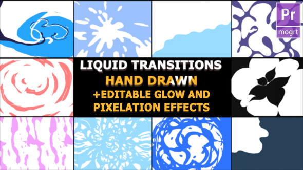 Hand Drawn Liquid Transitions - Download Videohive 22878759