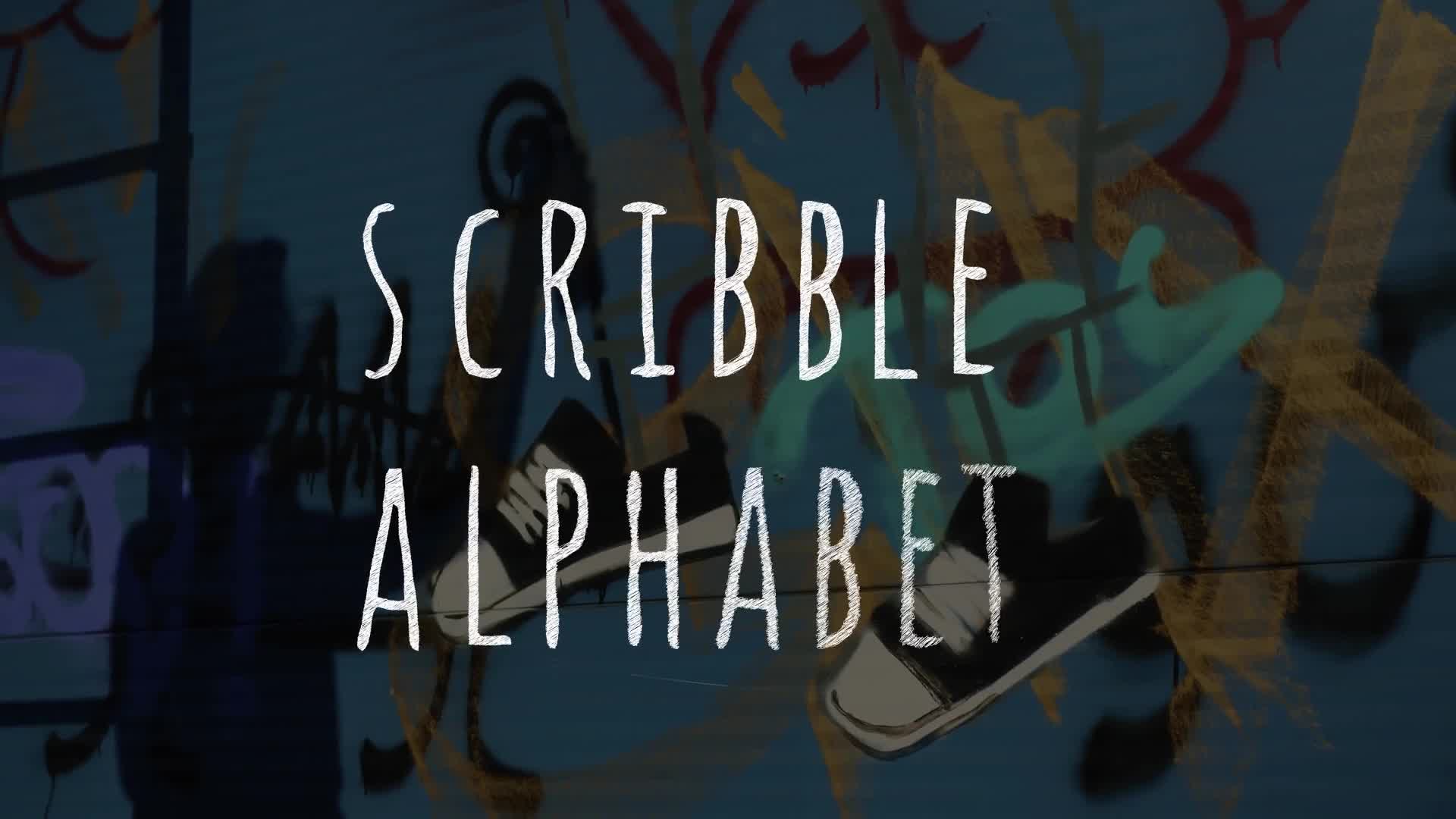 Hand Drawn Scribble Alphabet | DaVinci Resolve Videohive 38033636 DaVinci Resolve Image 1