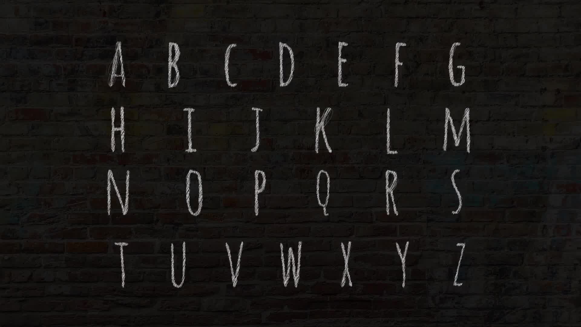 Hand Drawn Scribble Alphabet | Premiere Pro Videohive 37893618 Premiere Pro Image 12