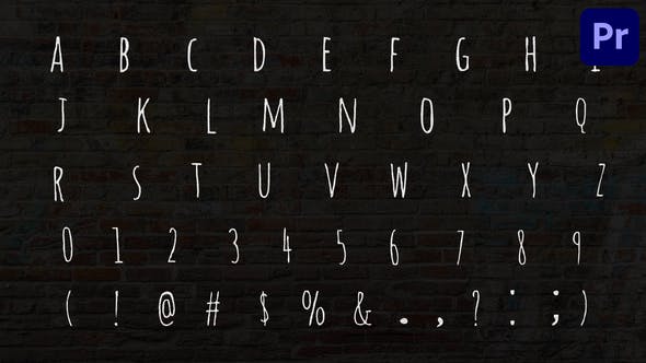 Hand Drawn Scribble Alphabet | Premiere Pro - 37893618 Videohive Download