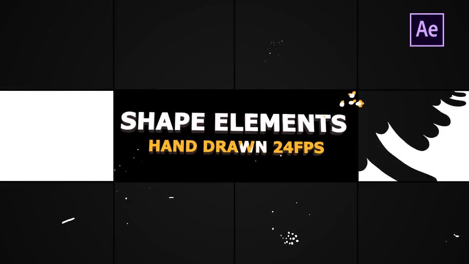 Hand Drawn Shape Elements And Transitions - Download Videohive 21136961