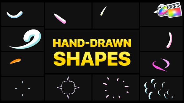 Hand Drawn Shapes Pack | FCPX - Download Videohive 34784105