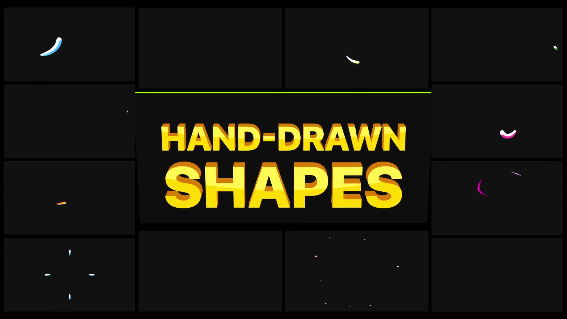 Hand Drawn Shapes Pack | Premiere Pro MOGRT Videohive 32413315 Premiere Pro Image 1