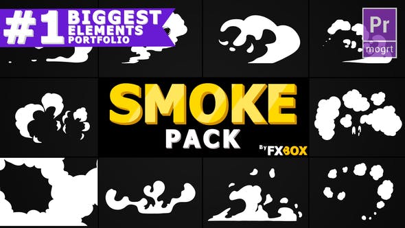 Hand Drawn SMOKE Elements | Premiere Pro MOGRT - Videohive 22728548 Download